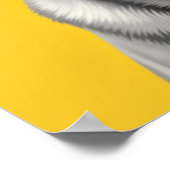 Moderner Graustufen Pop Art Dog Portrait : Happy L Poster (Ecke)