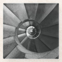 Moderner Graustufen-Untersetzer