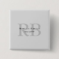 Moderner Gray Monogram Manager Add Name Initials h