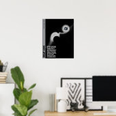 Moderner Great Dane Poster grün (Heimbüro)