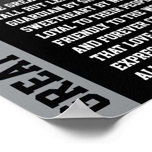 Moderner Great Dane Poster grün (Ecke)