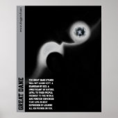 Moderner Great Dane Poster grün (Vorne)