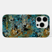 Moderner Green Blue Camouflage Army Masculine Indi Case-Mate iPhone Hülle (Rückseite (Horizontal))