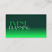 Moderner Green Gradient Mirror Schriftart Classic Visitenkarte (Vorderseite)