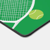 Moderner Green Tennis Racket Ball Schreibtischunterlage (Ecke)