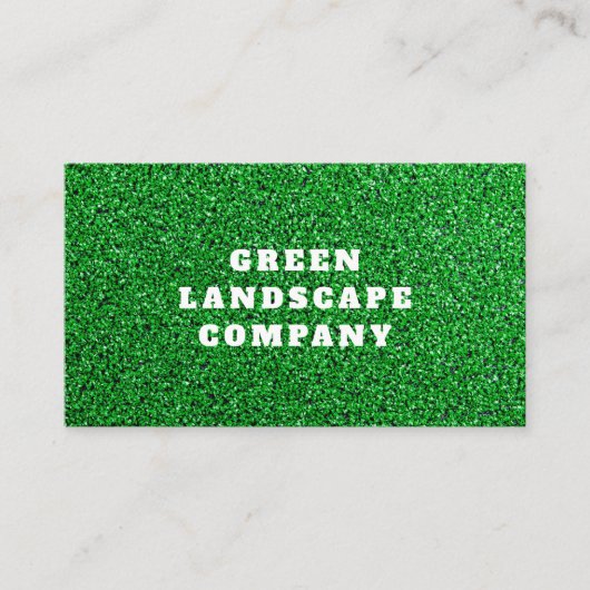 Moderner Green Turf Installer Landscaper Gardener Visitenkarte (Vorderseite)