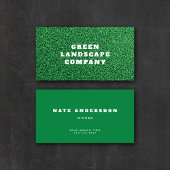 Moderner Green Turf Installer Landscaper Gardener Visitenkarte