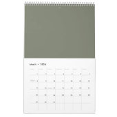 Moderner Green Two-Tone-Kalender - individuell anp Kalender (Mär 2026)