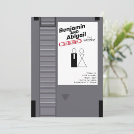 Moderner griechischer Nerd Gamer Vintag Retro Einl Einladung