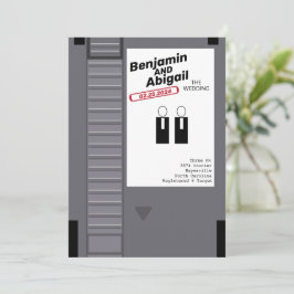 Moderner griechischer Nerd Gamer Vintag Retro Einl Einladung