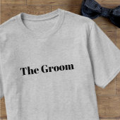 Moderner Groom Bachelor Party Hochzeit T - Shirt