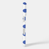 Moderner großer Blue-Polka-Dot Case-Mate iPhone Hülle (Rückseite / Rechts)