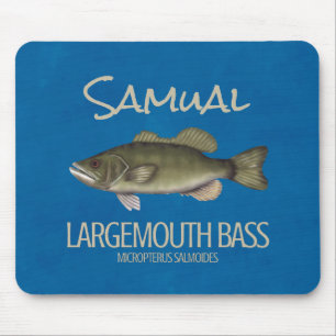 Moderner Großmäuliger Barsch Angler Einfach Mousepad