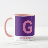 Moderner Großmutter-Briefkaffee Tasse (Links)