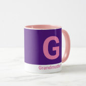 Moderner Großmutter-Briefkaffee Tasse (VorderseiteRechts)