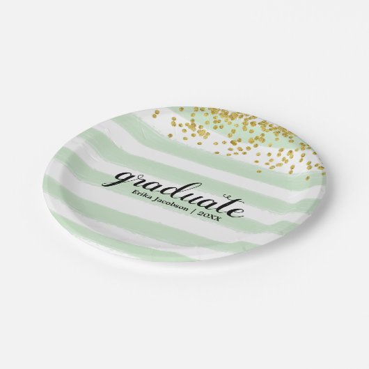 Moderner Grün-u. Pappteller (Schrägansicht)