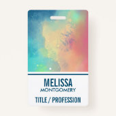 Moderner Grün- und Rothalsnebel Ausweis (Rückseite)