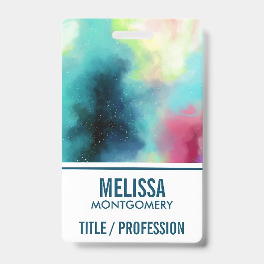 Moderner Grün- und Rothalsnebel Ausweis (Front)