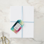 Moderner Grün- und Rothalsnebel Geschenkanhänger (Mit Garn)