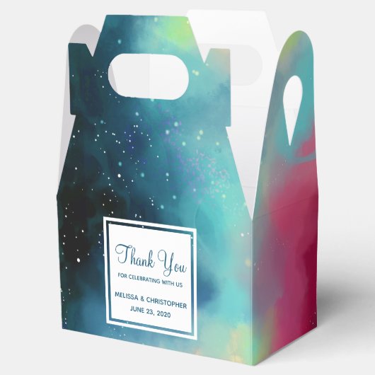 Moderner Grün- und Rothalsnebel Geschenkschachtel (Geöffnet)