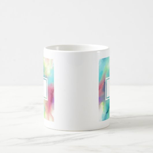 Moderner Grün- und Rothalsnebel Kaffeetasse (Mittel)