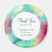 Moderner Grün- und Rothalsnebel Magnet (Vorne)