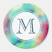 Moderner Grün- und Rothalsnebel Magnet (Vorne)