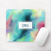 Moderner Grün- und Rothalsnebel Mousepad (Mit Mouse)