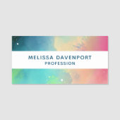 Moderner Grün- und Rothalsnebel Namensschild (Vorderseite)