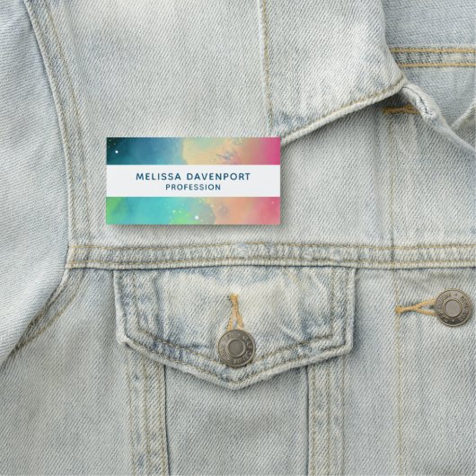 Moderner Grün- und Rothalsnebel Namensschild (Beispiel)