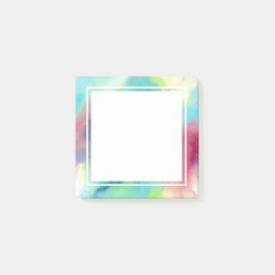 Moderner Grün- und Rothalsnebel Post-it Klebezettel