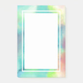 Moderner Grün- und Rothalsnebel Post-it Klebezettel (Vorderseite)