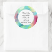 Moderner Grün- und Rothalsnebel Runder Aufkleber (Tasche)