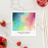 Moderner Grün- und Rothalsnebel Serviette (Beispiel)