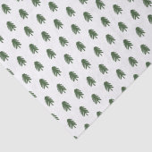 Moderner Grün-Weiß-Weihnachtsbaum Seidenpapier (Detail)