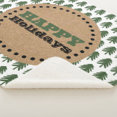 Moderner Grün-Weiß-Weihnachtsbaum Sherpadecke (3/4)