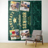 Moderner grüner Abschluss 4 Foto Stand Hintergrund Wandteppich (Beispiel)