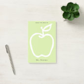 Moderner grüner Apple-Lehrer Von der Schreibtisch Post-it Klebezettel (Büro)