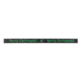 Moderner Grüner Blauer Weihnachtsbaum Satinband (Vorderseite)