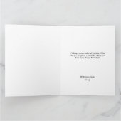 Moderner Grüner Boho-Abstrakter Bruder-Geburtstag Karte (Innenseite)