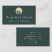 Moderner Grüner Boho Pflanze Yard Landscaping Gree Visitenkarte (Vorne/Hinten)