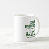Moderner grüner Camping Junggesellinnenabschied Wo Kaffeetasse (VorderseiteRechts)