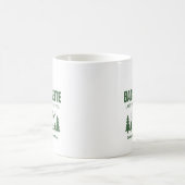 Moderner grüner Camping Junggesellinnenabschied Wo Kaffeetasse (Mittel)
