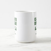 Moderner grüner Camping Junggesellinnenabschied Wo Kaffeetasse (Mittel)
