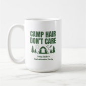Moderner grüner Camping Junggesellinnenabschied Wo Kaffeetasse (Links)