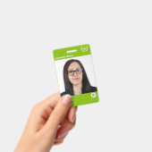 Moderner grüner Computer Tech - kundenspezifischer Ausweis (Handheld)