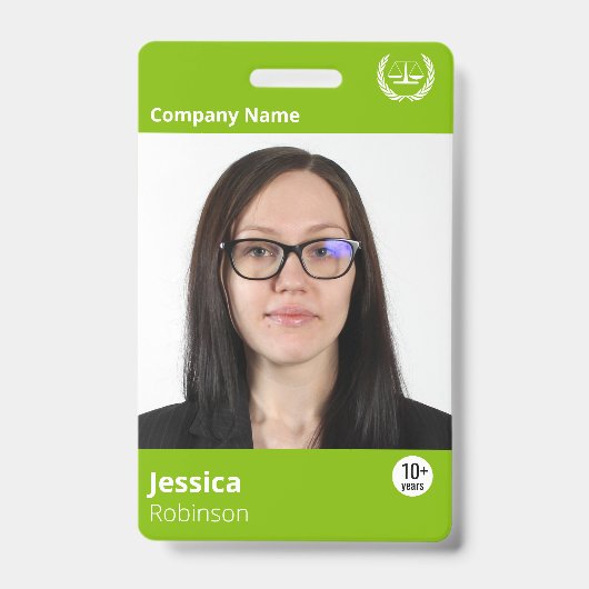 Moderner grüner Computer Tech - kundenspezifischer Ausweis (Front)