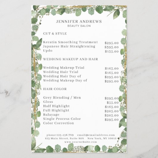 Moderner, grüner Flyer (Hinten)