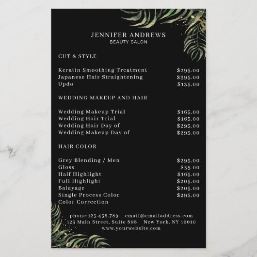 Moderner, grüner Flyer (Vorne)