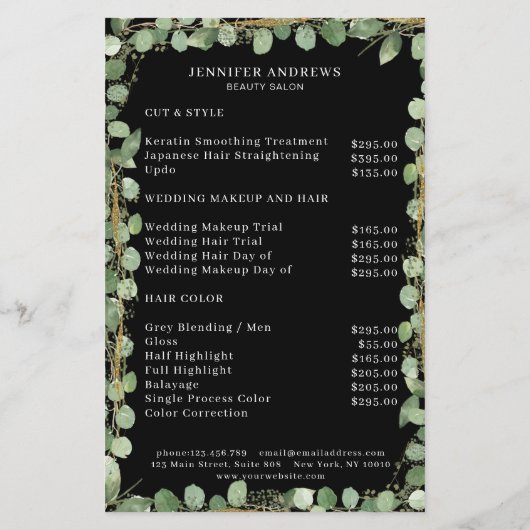 Moderner, grüner Flyer (Hinten)